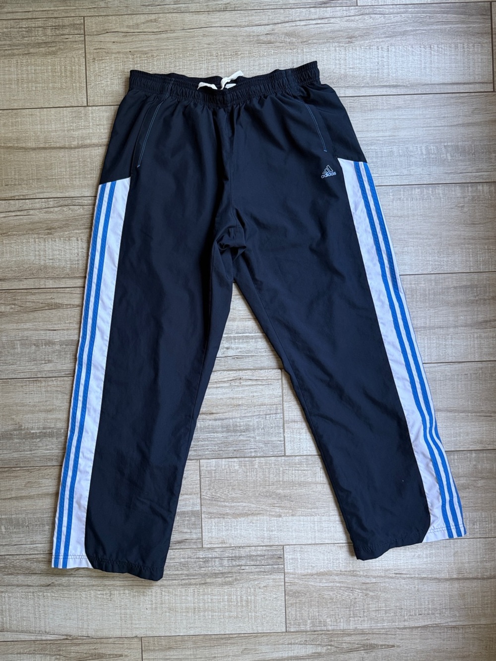 Adidas 2010 Retro Navy Track Pants XL Baggy Oversized 32" Inseam